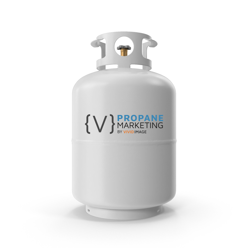 Propane tank with logo