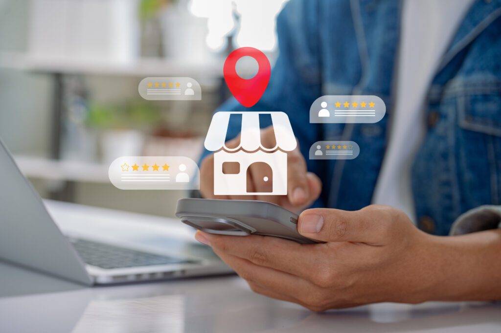 Local business reviews icons